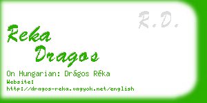 reka dragos business card
