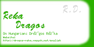 reka dragos business card